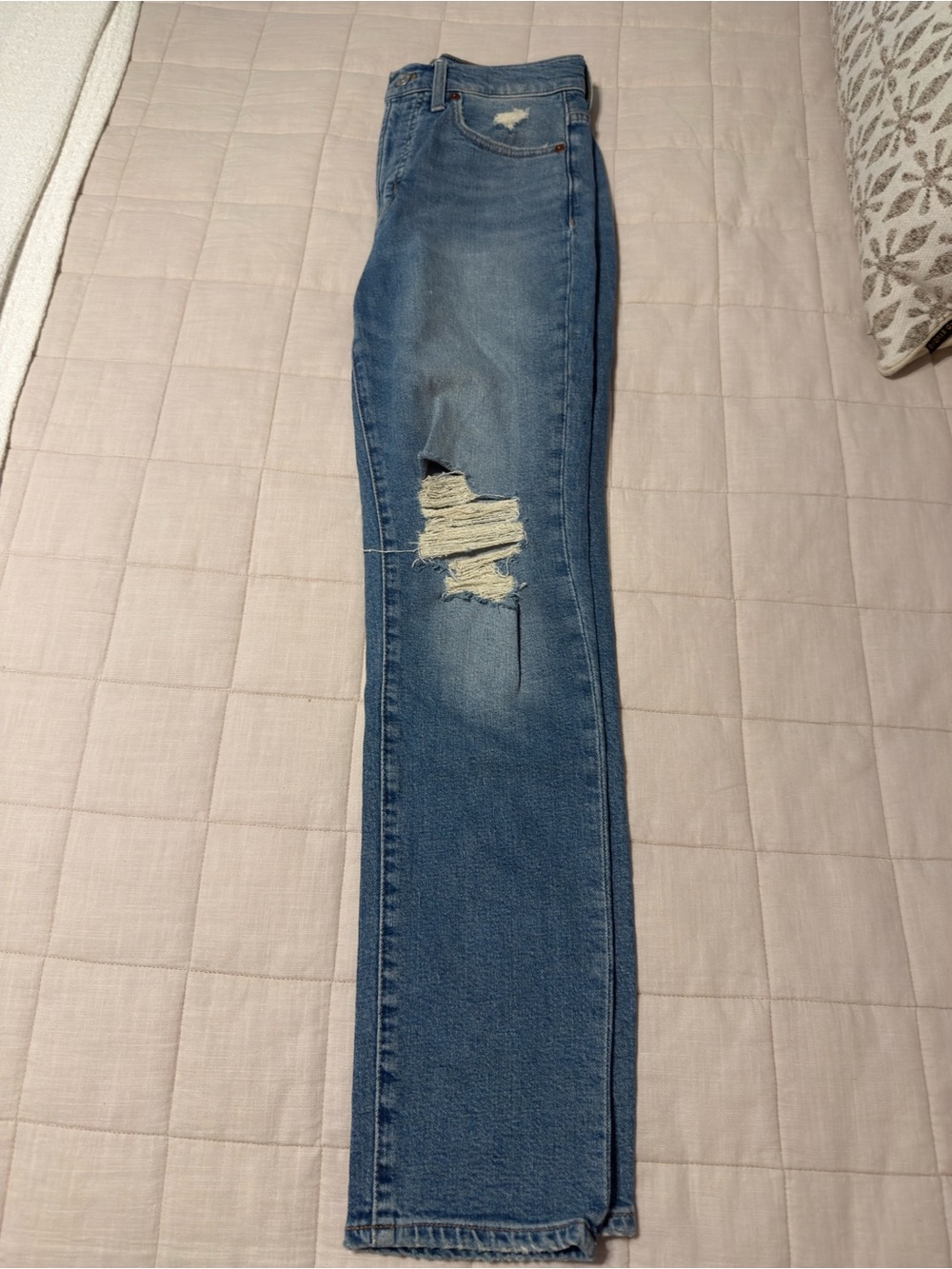 Madewell Women's Perfect Vintage Denim Distressed Jeans in Blue